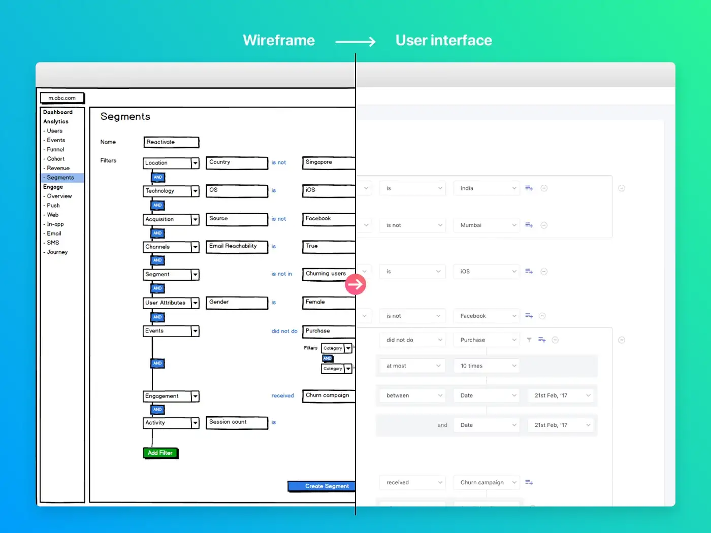 Designing for a data-heavy platform