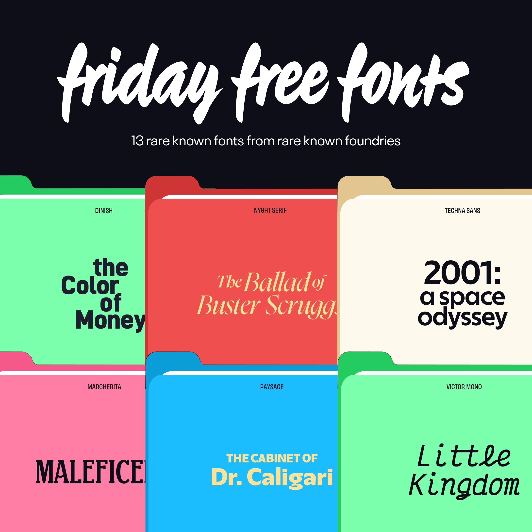 My Favourite Free Fonts (Q1 2026)