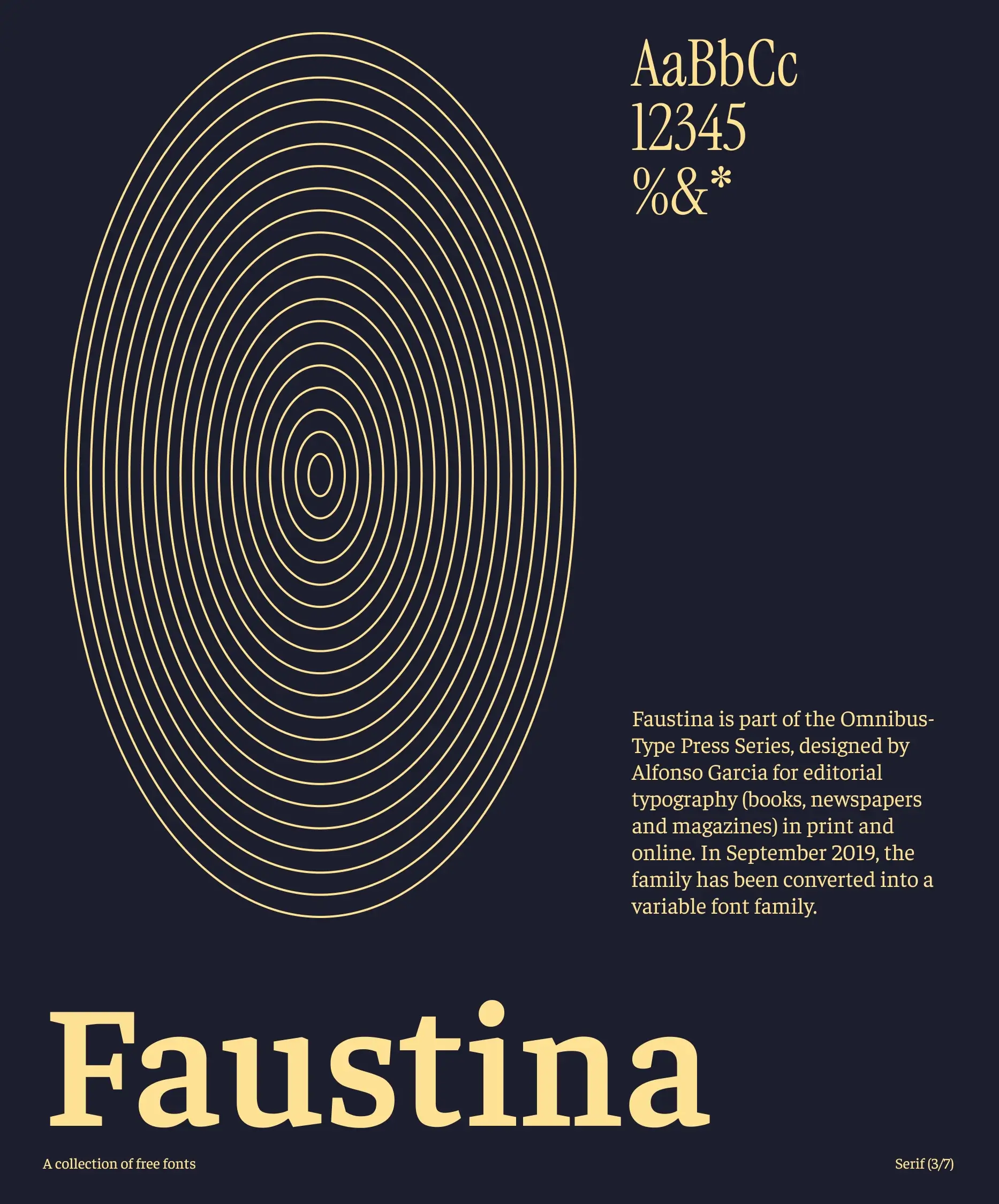 faustina serif