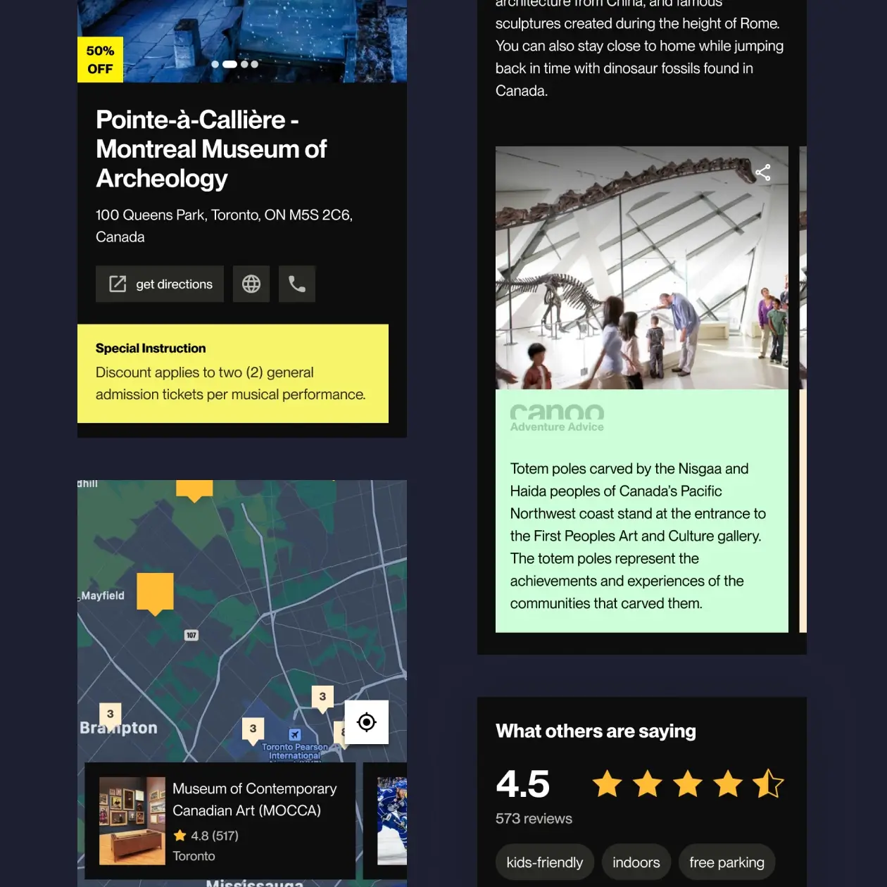 Blog archive on page