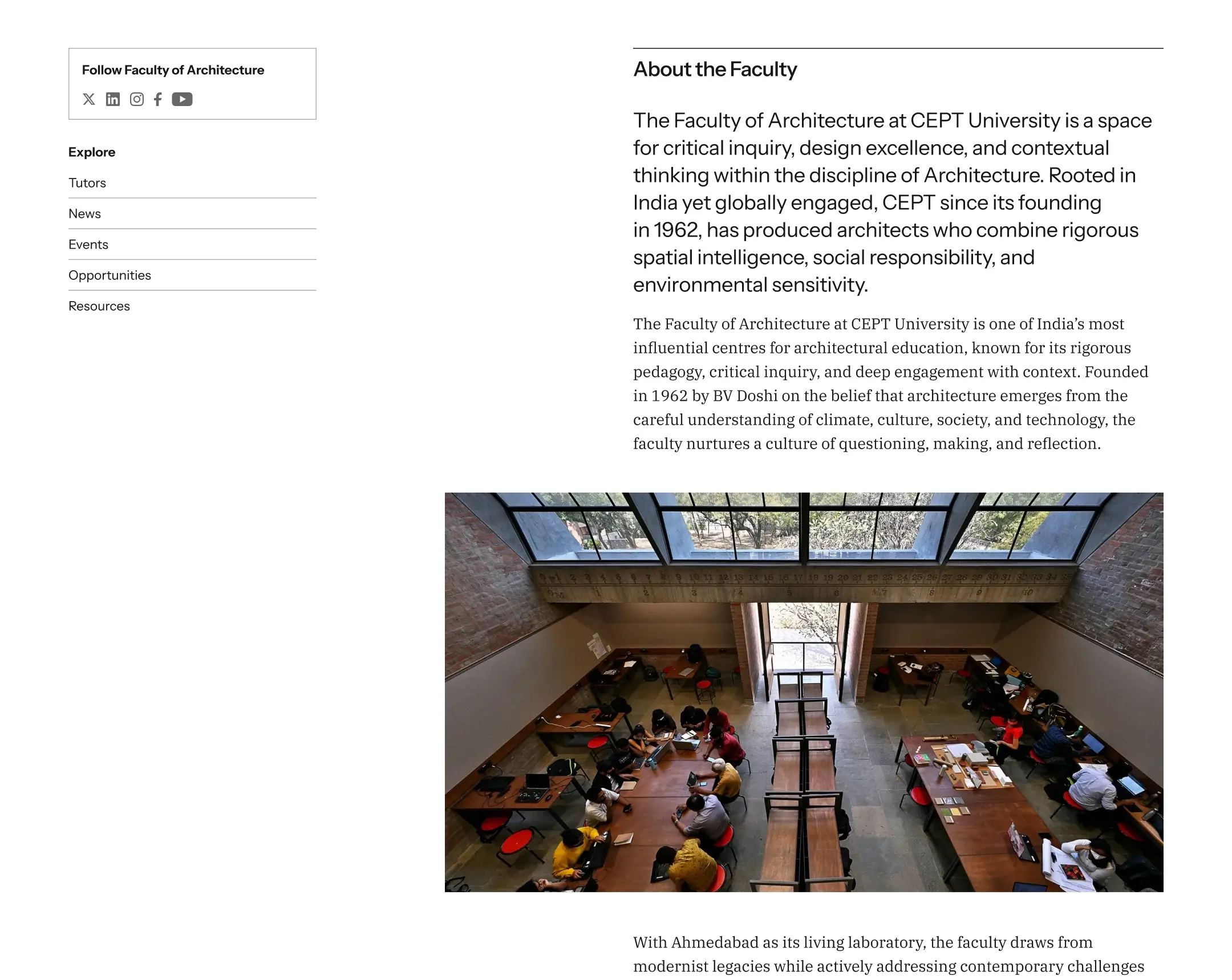 faculty microsite