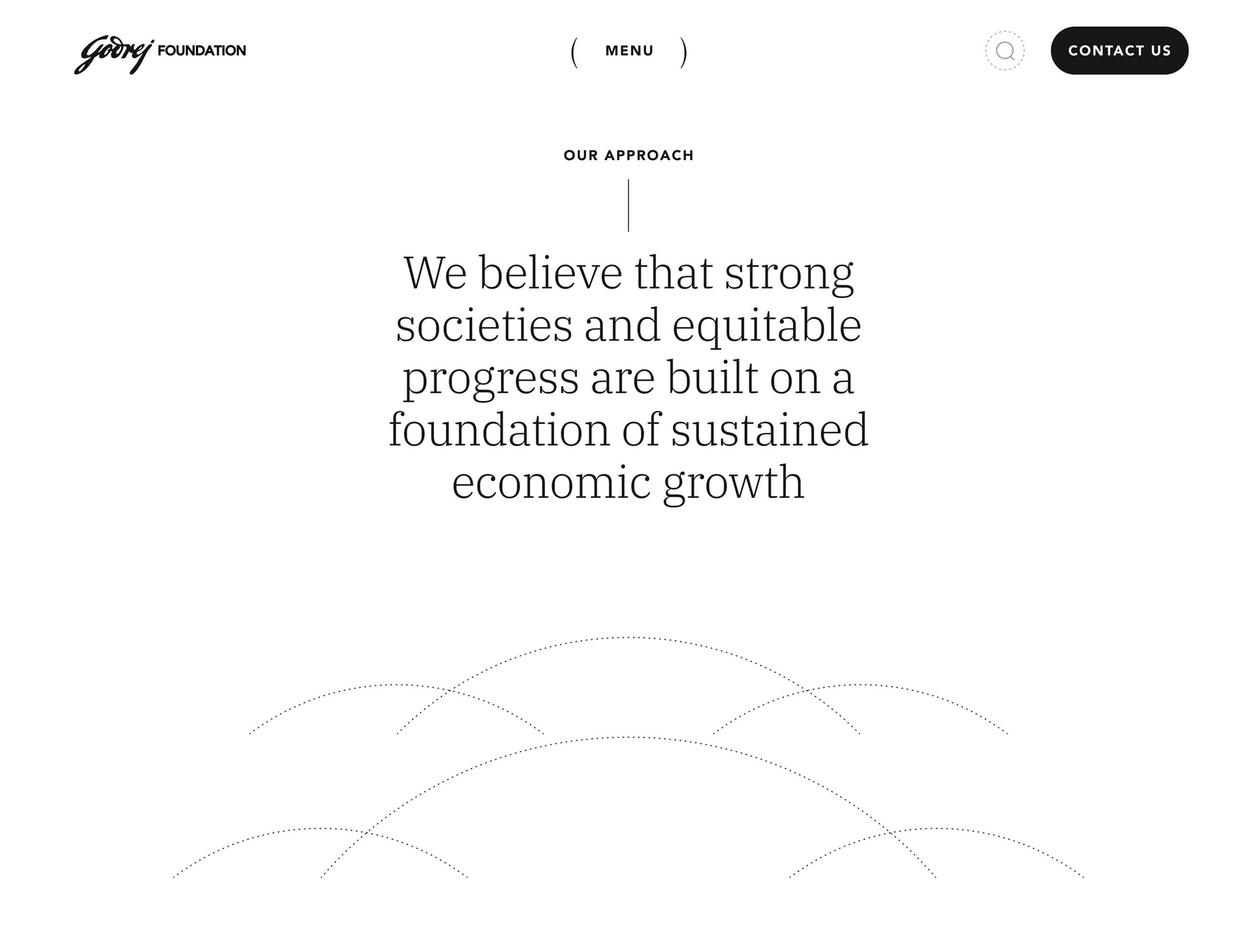 cover image of godrej foundation website
