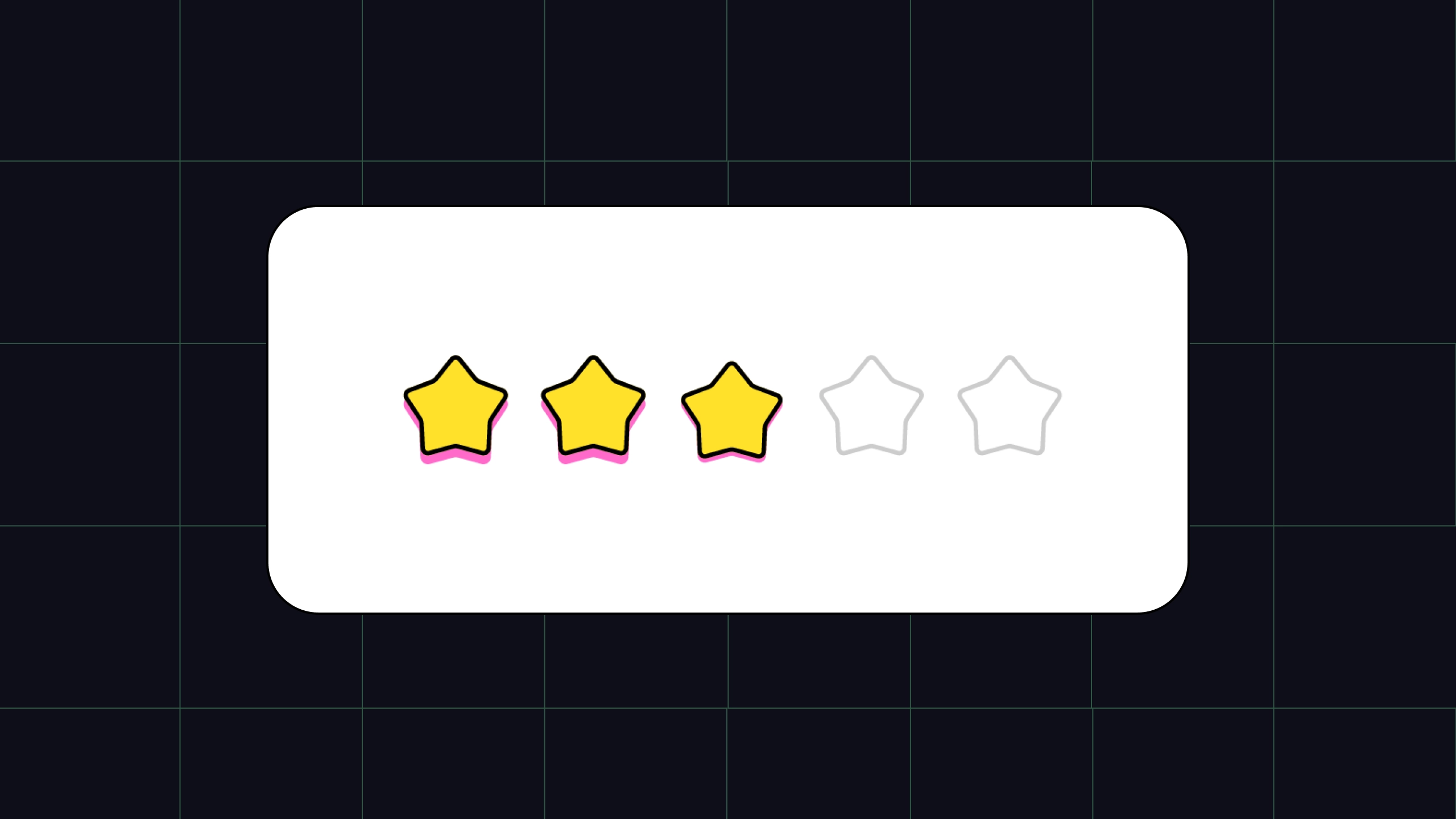 Star rating interaction